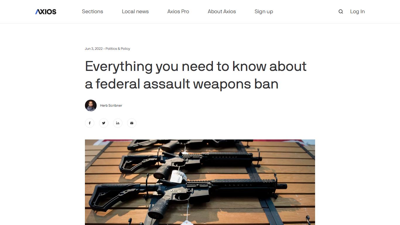 Federal assault weapons ban: What you need to know - Axios