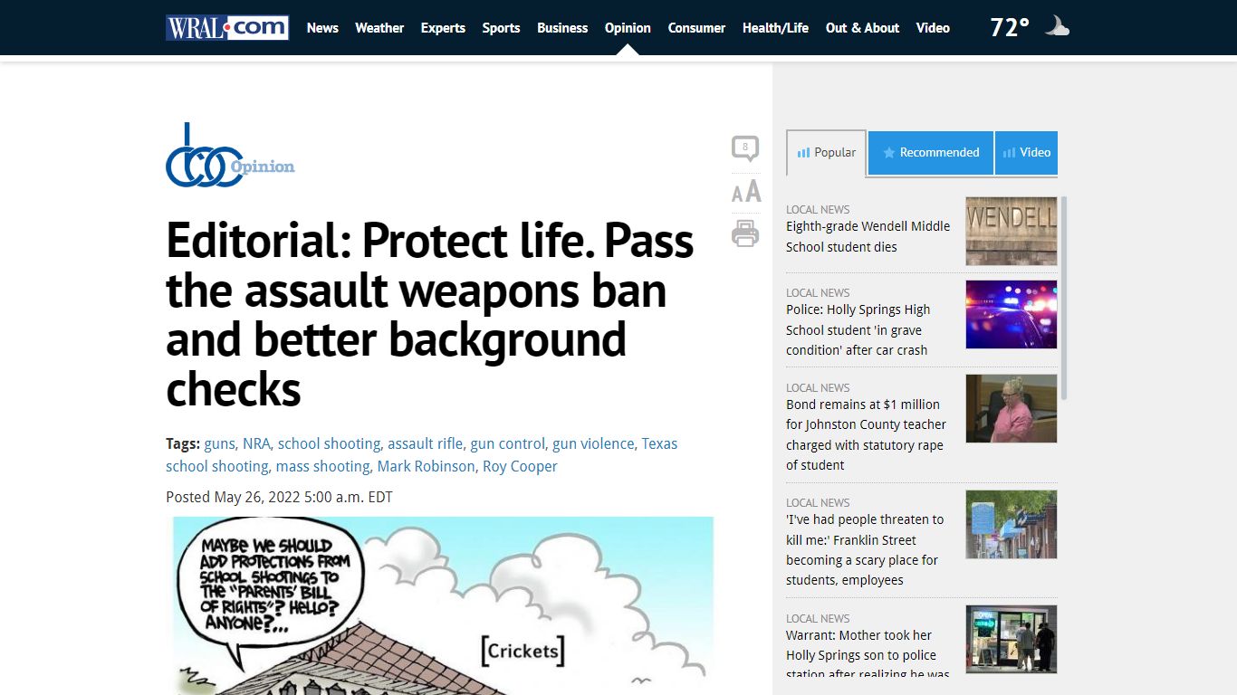 Editorial: Protect life. Pass the assault weapons ban and better ...